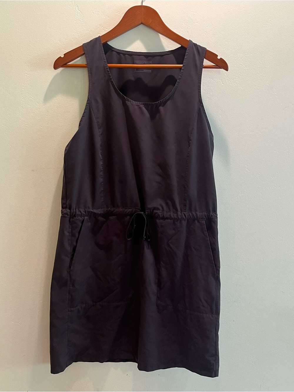 Patagonia Fleetwith Sleeveless Drawstring Quick-Dry Waist Dress in Black